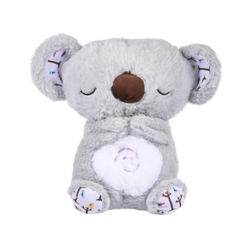 OKTAOAOO Peluche Sensorielle pour Réduire l’Anxiété, avec Musique et Lumières Apaisantes – Idéal pour Enfants et Adultes — Gris