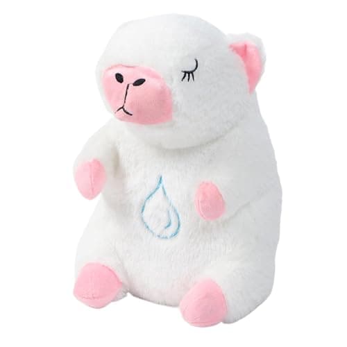 Zunishaone Animal en Peluche Cardiaque Endormi pour Garçons : Musique et Lumière | Jouet Amusant qui Bat des Cœurs | Lou — Blanc
