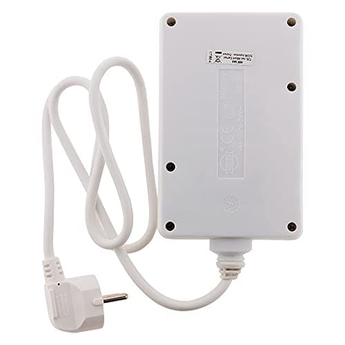 Bloc multiprise 4x6A - 3x16A - Blanc - Zenitech - Prise électrique universelle - Maison et jardin - Haute sécurité - Fa