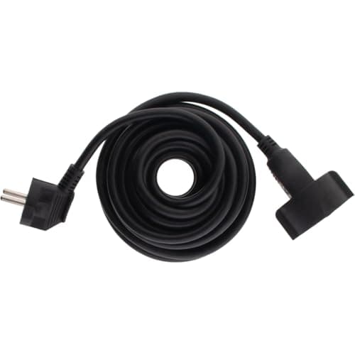 Extension Cord Heavy-Duty 14 AWG 5m - 3G1,5mm² HO5VV-F - Black - Zenitech