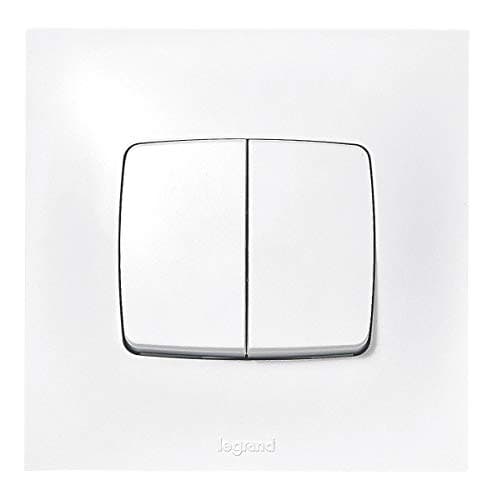 Interrupteur LEGRAND Neptune - Prêt à Installer - Blanc - Commande d'Éclairage Monobloc - 10A - Intermittence
