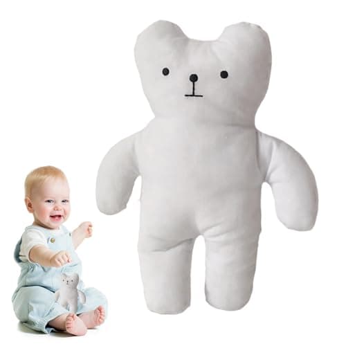 Générique Nounours Apaisant Sommeil Réparateur PelucheDouces Élevage Amis Sommeil Décoration Chambre Bureau Salon Étagèr — Blanc