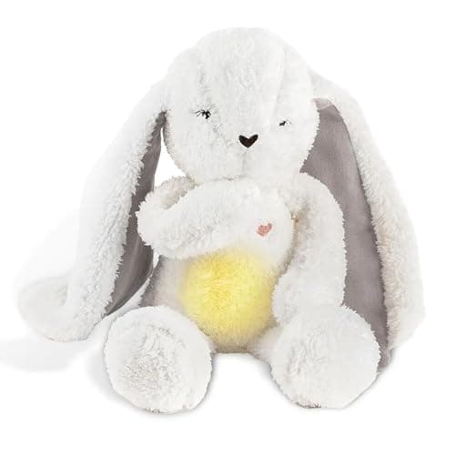 MyHummy Aide à S'endormir Lapin 5in1 Lampes Douces pour Sommeil Apaisant Femme Homme Chambre à Coucher LED Blanc Chaud — Bunny ecru-gray