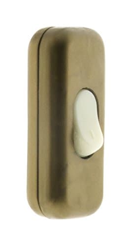 Zenitech Interrupteur Unipolaire Luminescent 2A Noir Usage Domestic - Intérieur - Éclairage — Doré