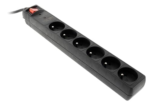 Interrupteur parafoudre Zenitech 6x16A Bloc 1,4m 3G1,5mm²- Protection Élégante & Performante