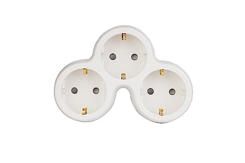 Triplite Schuko 16A Bolea - Blanc et Gris | Interrupteur intelligent | Cuisine et salle à manger | Économise de l'énergi