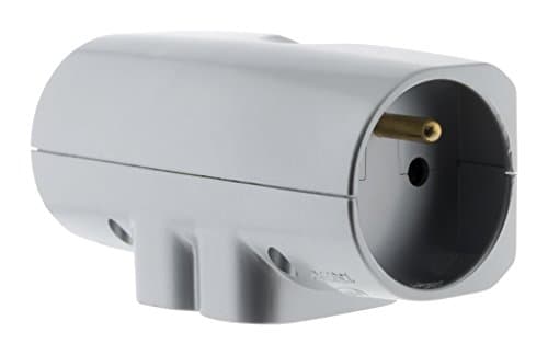Zenitech Quadriplite 2x 16A + 2x 6A latérale Blanc pour installateurs professionnels au bureau de travail — Chrome