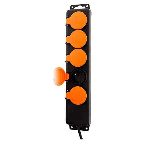 étancheité Zenitech Bloc étanche 5 prises 16A 2P+T clapets utilisateurs professionnels travaux électriques