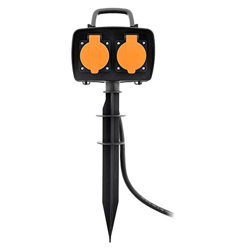 Zenitech - Câble 2 prises 2P+T H07RN-F 3G1,5mm² IP44 programmable pour intérieur