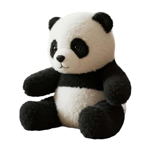 Zunishaone Panda en Peluche Respirant Musique Légère - Peluche Apaisante Réaliste pour Enfants | Couverture Lavable et L