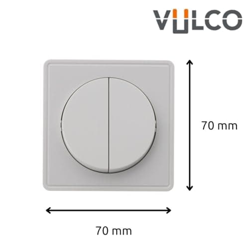 Interrupteur double va et vient Zenitech 10A saillie Silver Vulco pour habitat