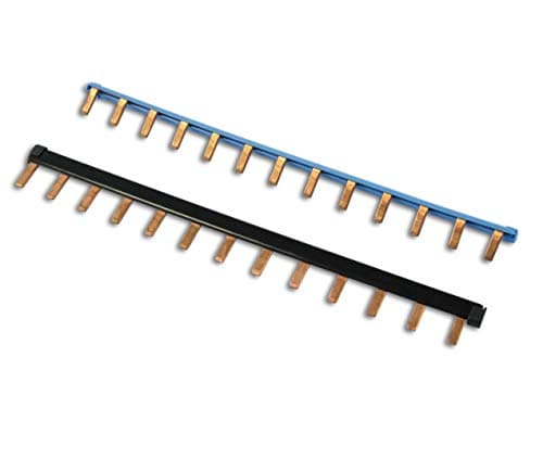 Peigne interdiff abb 190161 - raccordement rapide - n+p+capot - 13 modules