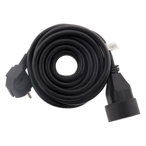 Prolongateur 16A 2P+T HO5VV-F 3G1,5mm² - Noir 5m - Zenitech