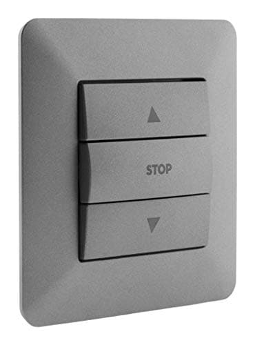 Zenitech - Interrupteur Commande Volets Roulants - Utilisé pour les Fenêtres - Design Moderne et Finition Mate - 3 Bouto