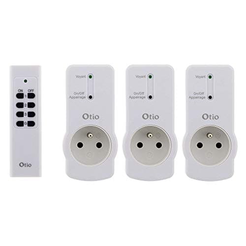 Zenitech - Prises électriques intelligentes à télécommande | Économie d'énergie | Pour maison/chambre - Pack de 3 - Blan