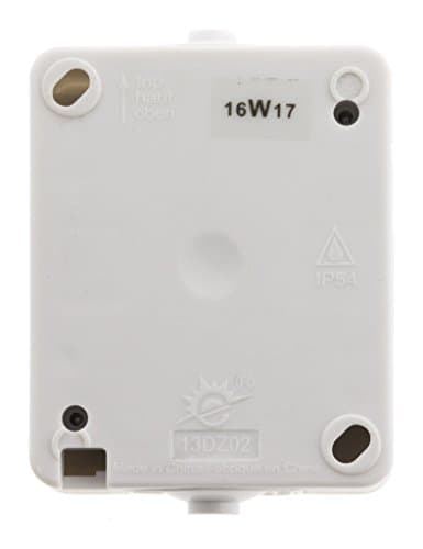 Va et vient IP54 Gris clair -Protection contre la poussière et l'eau - Idéal pour le jardin - Robustesse et facilité d'u