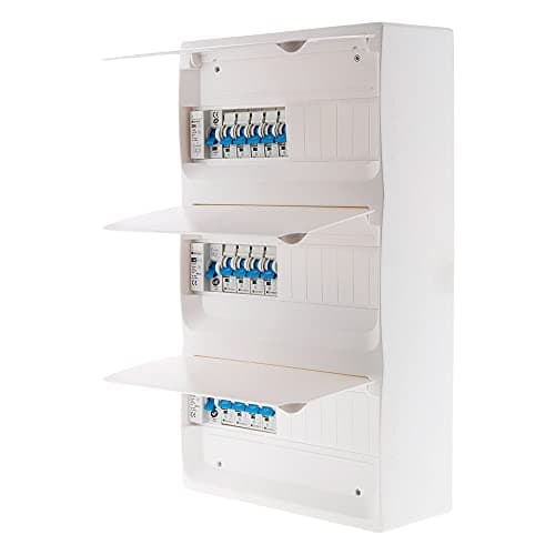 Zenitech Coffret T5 Ensemble Comple de 39 Modules + 13 Disjoncteurs + 3 Interrupteurs pour Tableau Électrique Residentia