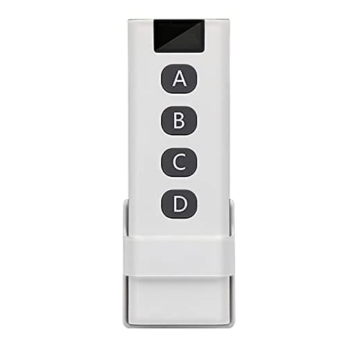 CetteRC Interrupteur d'éclairage sans fil 10A, Installation facile pour lampe jusqu'à 1500W, Contrôleur RF et sécurité — Télécommande