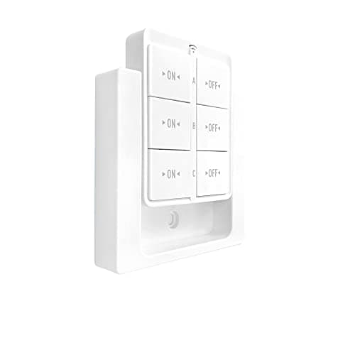 Tedeligo Interrupteur Sans Fil Va Et Vient 433 MHz Kit - Contrôle à Distance 150 Mètres - 2200 Watts (1 Emetteur 3 Récep — Seul 1 interrupteur