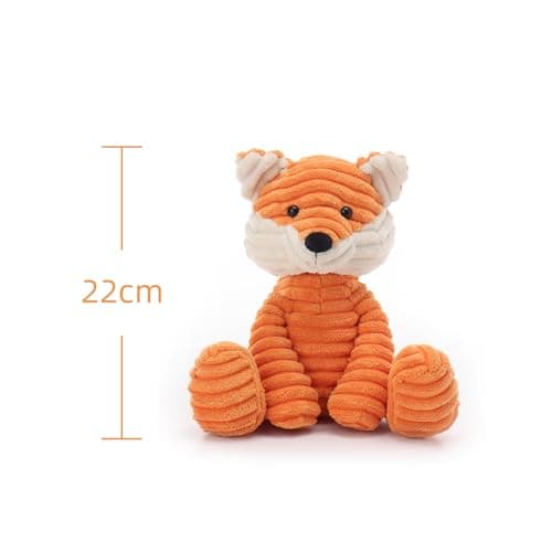 Peluches Renard Velours en Peluche Apricot Lamb 20 cm - Jouets Doux pour Filles, Garçons et Bébés - Cadeau Mignon pour A