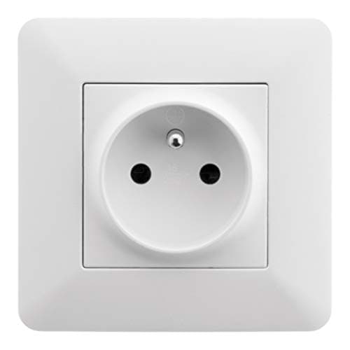 Prise encastrable Zenitech 16A Blanc Idéal pour Cuisine & Séjour Design & Sécurité Garantie Artizo