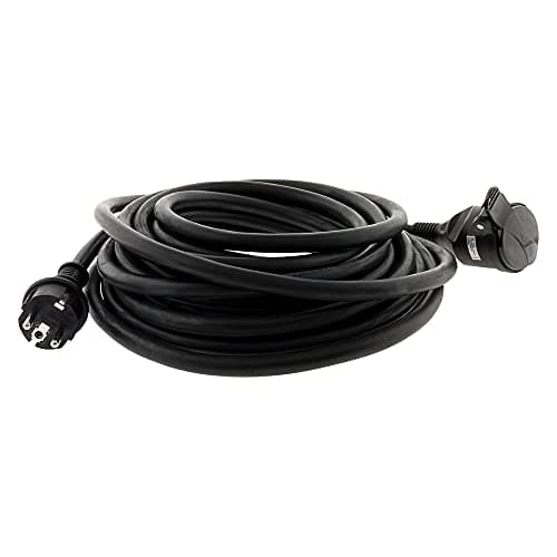 Prolongateur de Construction HO7RN-F 16A 3G2,5mm² 10m Noir - Zenitech - Câble Sécurisé pour Travaux Électriques Epais et