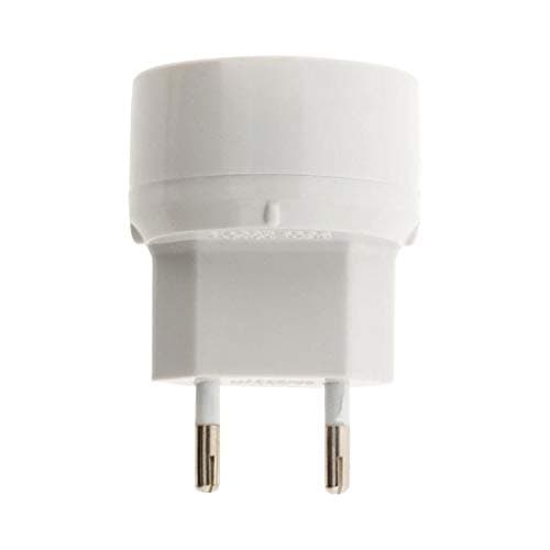 Transformateur électrique Zenitech 6A à 16A terre - Blanc - Adaptateur prise mâle vers femelle