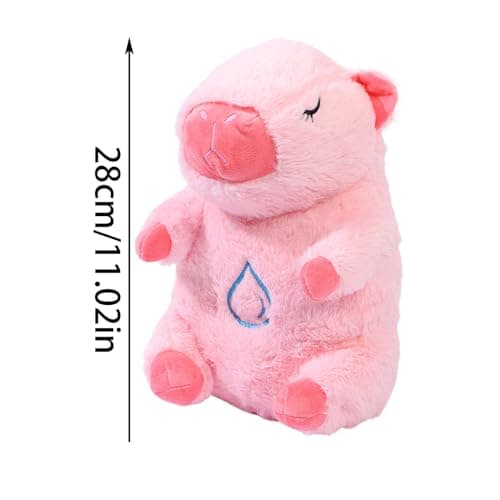 Zunishaone Animal en Peluche Cardiaque Endormi pour Garçons : Musique et Lumière | Jouet Amusant qui Bat des Cœurs | Lou