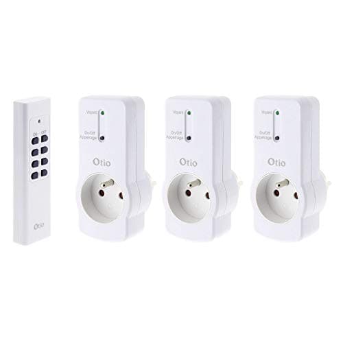 Zenitech - Prises électriques intelligentes à télécommande | Économie d'énergie | Pour maison/chambre - Pack de 3 - Blan