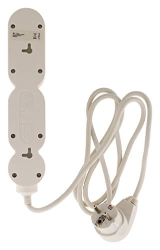 Bloc Home 4 prises 16A 2P+T - Blanc - Protection parafoudre