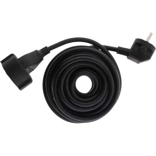 Extension Cord Heavy-Duty 14 AWG 5m - 3G1,5mm² HO5VV-F - Black - Zenitech