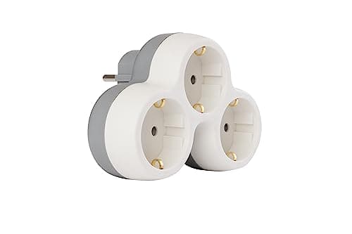 Triplite Schuko 16A Bolea - Blanc et Gris | Interrupteur intelligent | Cuisine et salle à manger | Économise de l'énergi
