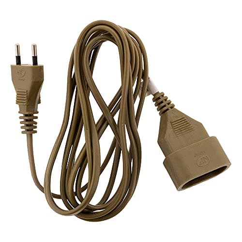 Zenitech Prolongateur Qualité 2x 0,75mm² Électrification 6A en Or 2Mètres