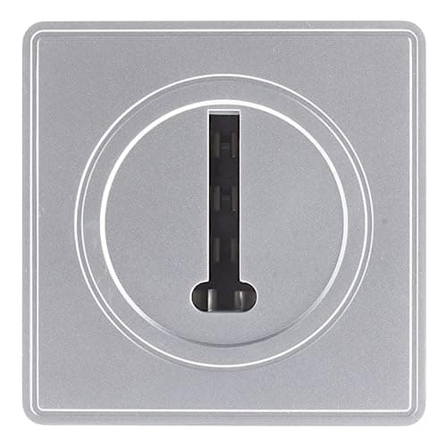 Zenitech Prise téléphone 8 plots en saillie Silver - Accessoire pour smartphones - Bureau - Qualité supérieure - 1 prise