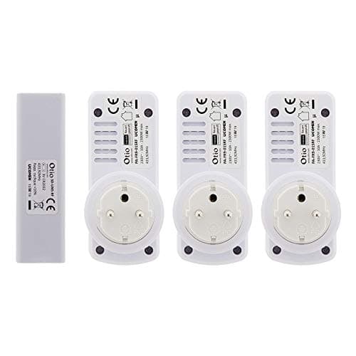 Zenitech - Prises électriques intelligentes à télécommande | Économie d'énergie | Pour maison/chambre - Pack de 3 - Blan