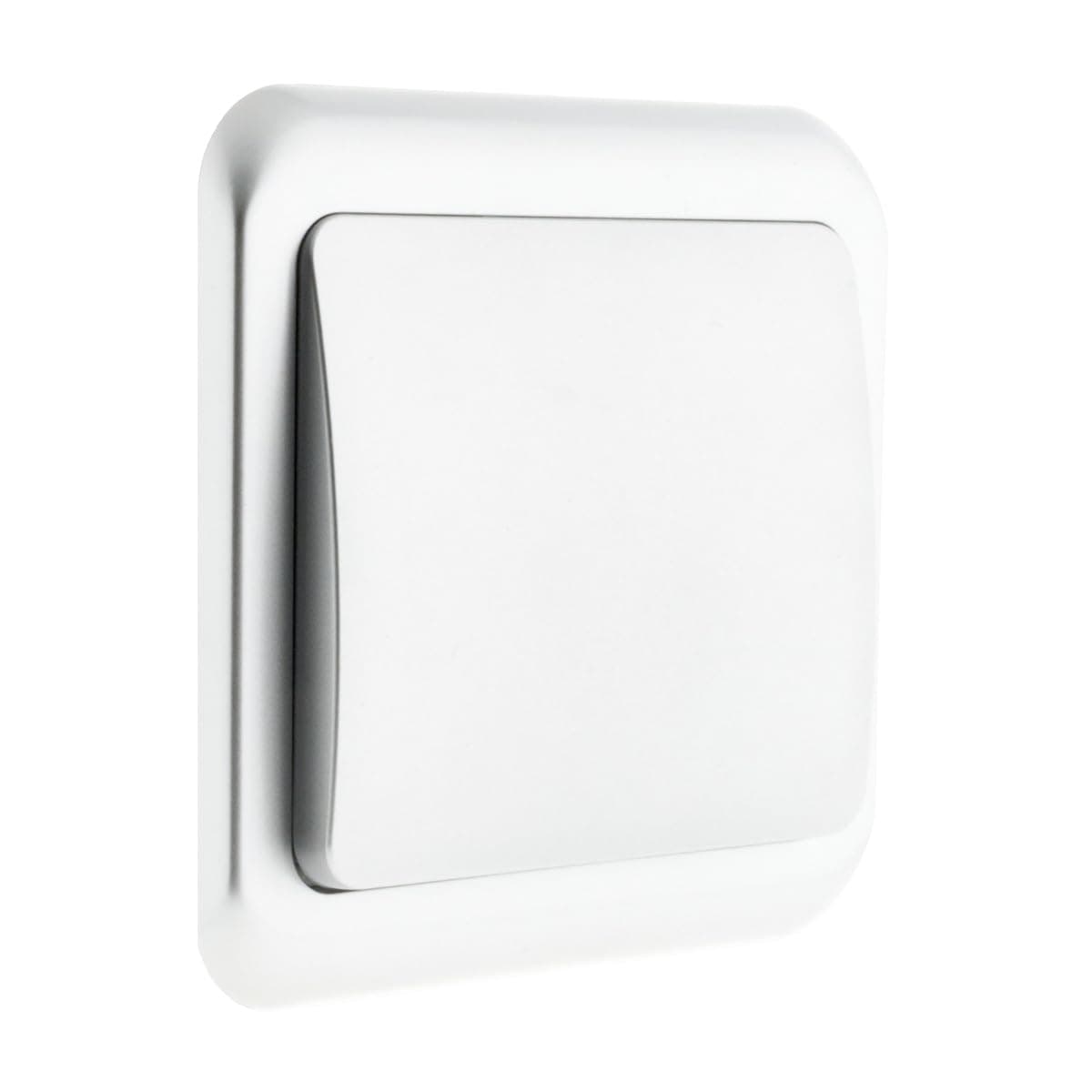Zenitech Interrupteur Simple Antaria 10A - 750W 2Pcs en Ivoire - Interrupteur Économie Énergie - Interrupteur Maison Mod
