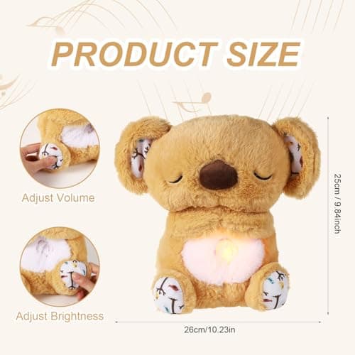 Ours Koala Apaisant TOYMIS, Peluche Apaisante Mignon pour Enfants et Adultes - Jouet Relaxant pour Sommeil et Réduction