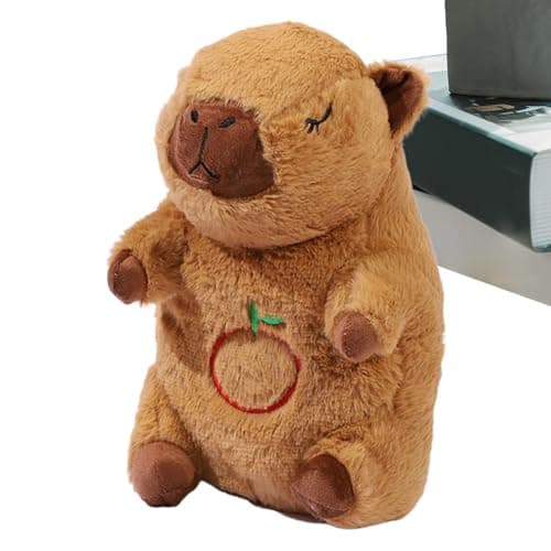Zunishaone Animal en Peluche Cardiaque Endormi pour Garçons : Musique et Lumière | Jouet Amusant qui Bat des Cœurs | Lou — Marron