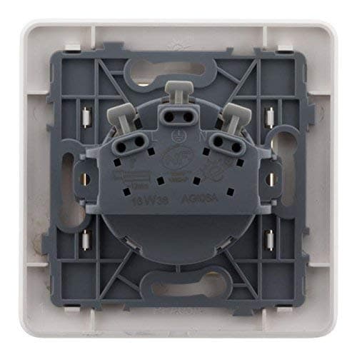 Prise Artezo 2P+T 16A Blanc Lot de 3 Électrique Sécuritaire pour Maison