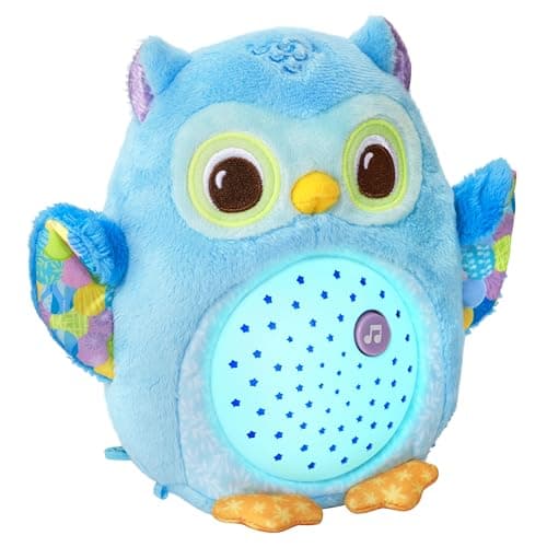 VTech - Veilleuse Lumi Chouette Apaisante Peluche Bébé, Musique Douce et Bruits Blancs, Cadeau de Naissance, Contenu en