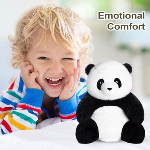 Peluche Panda Douce, Animal Apaisant pour Dormir | Cadeau Émotionnel pour Filles et Adultes - Fête d'Anniversaire