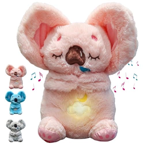 MeHoo Peluche Koala Respirant Gris Cadeau Bébé — Rose