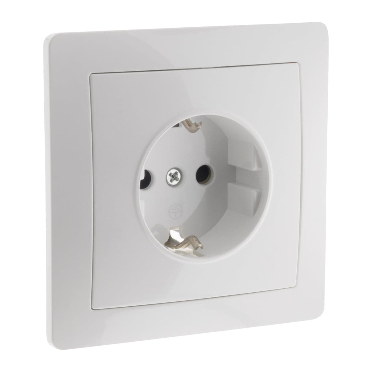 Prise encastrée Schuko Blanc Orysi Zenitech Éléments de sécurité et facilité d'installation Grande capacité adaptabilité