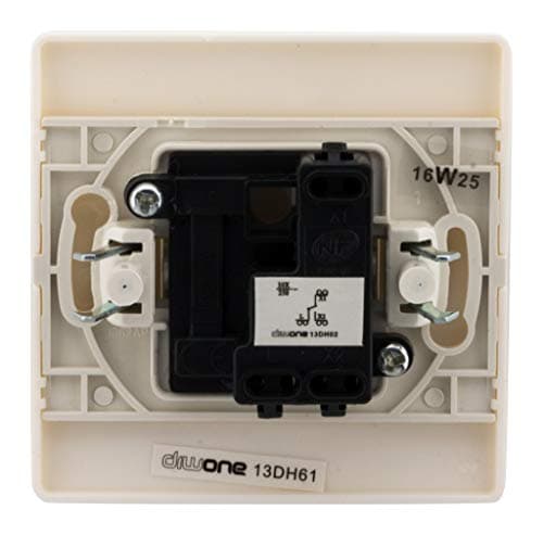 Zenitech - Interrupteur Va & Vient Borne-Auto Blanc - Fixation Invisible - Câblage Rapide - Compatible Boîtes d'Encastre