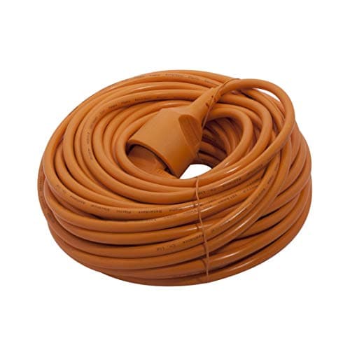 Prolongateur HO5VVF 3x1,5mm² - 25m - Orange - Chacon - Câble électrique robuste - Prêt pour tous types de travaux électr