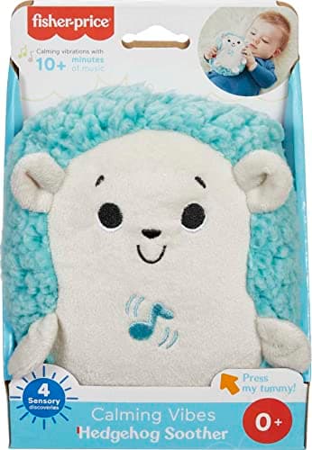 Fisher-Price Mon Hérisson Dodo Peluche Veilleuse pour Bébé Multicolore FXC58 Vibrations Apaisantes/Musiques/Sons, Naissa
