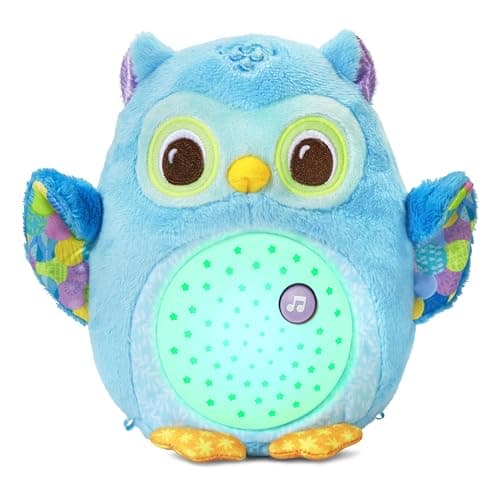 VTech - Veilleuse Lumi Chouette Apaisante Peluche Bébé, Musique Douce et Bruits Blancs, Cadeau de Naissance, Contenu en