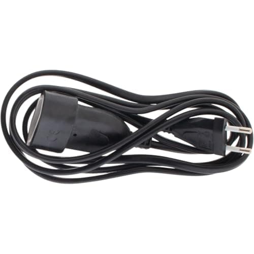 Zenitech Rallonge de câble HO5VV-F 2x1mm² - 2m Noir - Électrification domestique - Électrification sécurisée - 2 mètres