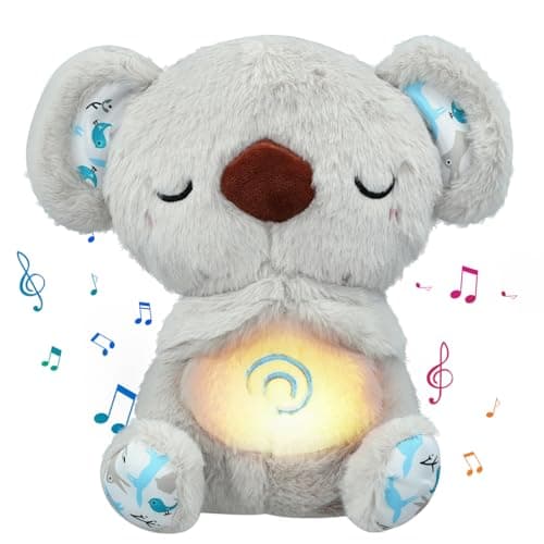 UrbanHomes Koala amenant la tranquillité avec musique apaisante et lumières, coussin apaisant pour adultes et enfants, p