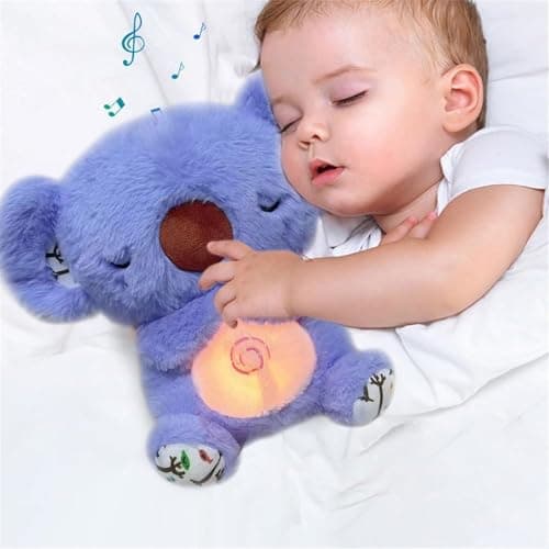 OKTAOAOO Peluche Sensorielle pour Réduire l’Anxiété, avec Musique et Lumières Apaisantes – Idéal pour Enfants et Adultes